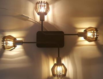 Briloner Leuchten plafondlamp metaal hout beschikbaar voor biedingen