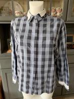 Gaaf 70's retro dames blouse overhemd maat 40, Gedragen, Blauw, Maat 38/40 (M), Ophalen of Verzenden