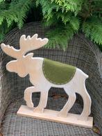 Houten Kerstdecoratie Hert, Ophalen of Verzenden, Nieuw