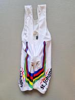 Wielerbroek wielrenbroek ellegi wk st johan maat m nieuw wit, Ophalen of Verzenden, Zo goed als nieuw, Bovenkleding, Heren