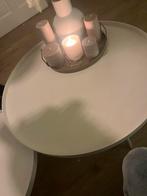 Houten salontafel, Minder dan 45 cm, Minder dan 55 cm, Rond, Ophalen of Verzenden