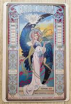 Jugendstil Art Nouveau kunst Metalen Wandbord, Verzenden, Nieuw