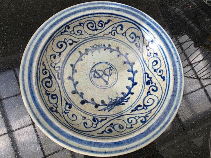 Antiek VOC Bordje Blauw Wit, Antiek en Kunst, Antiek | Keramiek en Aardewerk, Ophalen of Verzenden
