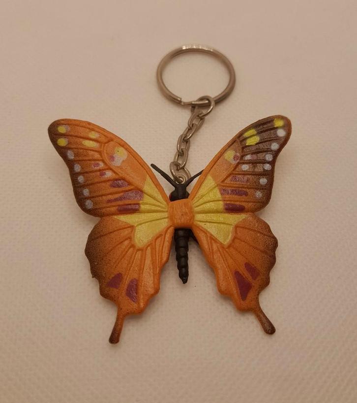 Mooie oude vintage sleutelhanger vlinder butterfly, Verzamelen, Sleutelhangers, Zo goed als nieuw, Ophalen of Verzenden