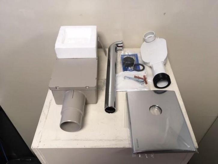 323. Geberit inbouw syfon wastafel, Huis en Inrichting, Badkamer | Badtextiel en Accessoires, Nieuw, Handdoek, Wit, Ophalen of Verzenden