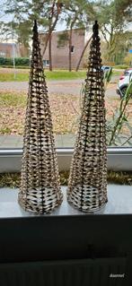 2 Gouden Glitter Piramides met Timer - Rookvrij Huis, Ophalen of Verzenden, Zo goed als nieuw