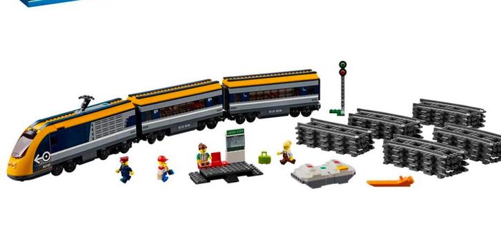 LEGO City Passagierstrein 60197 + Extra Rails, Kinderen en Baby's, Speelgoed | Duplo en Lego, Zo goed als nieuw, Lego, Complete set