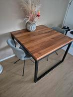 Massieve walnoten eettafel, Gebruikt, 200 cm of meer, Rechthoekig, 50 tot 100 cm