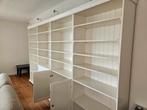 Witte boekenkasten 4x, totale breedte 360 cm, Huis en Inrichting, Kasten | Boekenkasten, Ophalen, Met deur(en), 50 tot 100 cm