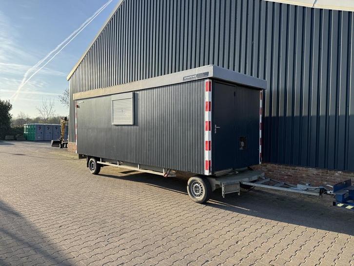 Schaftwagen bouwkeet pipowagen, Auto diversen, Aanhangers en Bagagewagens, Gebruikt