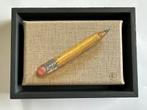 Potlood stilleven schilderij in lijst, Ophalen of Verzenden