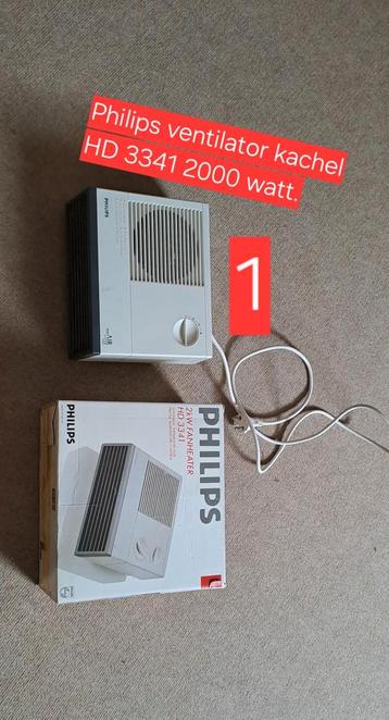 Philips ventilator kachel  HD 3341 2000 watt. 1 beschikbaar voor biedingen