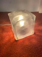 Leuke ijsklont lamp Ikea Iviken, Ophalen of Verzenden, Gebruikt, Glas, Minder dan 50 cm