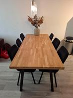 Eettafel met stalen poten, Huis en Inrichting, Ophalen, 200 cm of meer, 50 tot 100 cm, Zo goed als nieuw