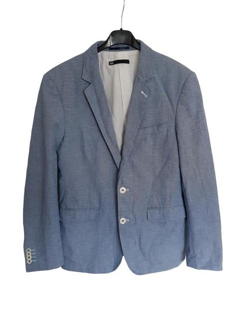 Prachtig licht blauw WE FASHION colbert jasje / blazer mt 44, Kleding | Heren, Kostuums en Colberts, Zo goed als nieuw, Maat 46 (S) of kleiner