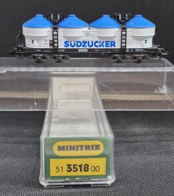 Minitrix 3518 - Silowagen Uacs 946 'Südzucker' (14808) beschikbaar voor biedingen