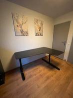 IKEA Bekant Hoekbureau - Zwart of & Beuken - In Hoogte Verst, Huis en Inrichting, Bureaus, Ophalen, In hoogte verstelbaar, Zo goed als nieuw