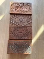 4 lege houten Willem 2 Fantastica sigarendozen, Verzamelen, Ophalen of Verzenden, Zo goed als nieuw, Tabaksdoos of Verpakking