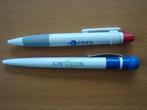 2 Reclame Pennen  Voor de verzamelaar, Verzamelen, Pennenverzamelingen, Overige merken, Gebruikt, Balpen, Ophalen of Verzenden