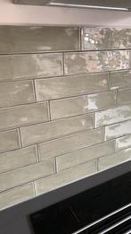 Wandtegels olijfgroen 7,5 x 30, Doe-het-zelf en Verbouw, Tegels, Ophalen, Nieuw, Minder dan 20 cm, 20 tot 40 cm