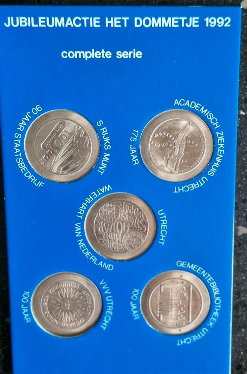 Jubileumactie Het Dommetje Utrecht 1992  complete set, Postzegels en Munten, Munten | Nederland, Overige waardes, Koningin Beatrix