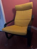 Gele Fauteuil met Zwart Frame, Huis en Inrichting, Fauteuils, Ophalen, 75 tot 100 cm, Zo goed als nieuw, 50 tot 75 cm