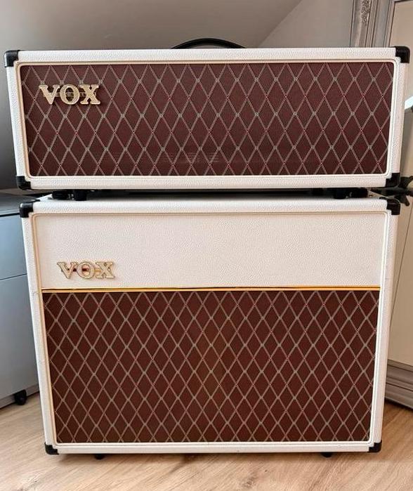VOX AC30 Handwired White Bronco Head & Cabinet, Muziek en Instrumenten, Versterkers | Bas en Gitaar, Ophalen, Zo goed als nieuw