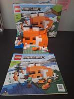 LEGO Minecraft 21178 De Vossenburcht, Ophalen of Verzenden, Zo goed als nieuw, Complete set, Lego