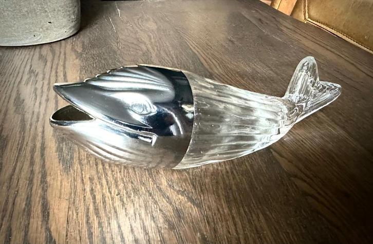 Walvis Dolfijn Brocante noten dispenser curiosa vintage vis, Antiek en Kunst, Curiosa en Brocante, Verzenden