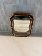 Vintage Sieradenkastje met Spiegel en Glazen Planken, Huis en Inrichting, Kasten | Vitrinekasten, Minder dan 50 cm, Gebruikt, Ophalen of Verzenden