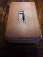 Houten schoolkist met inhoud, Antiek en Kunst, Ophalen of Verzenden