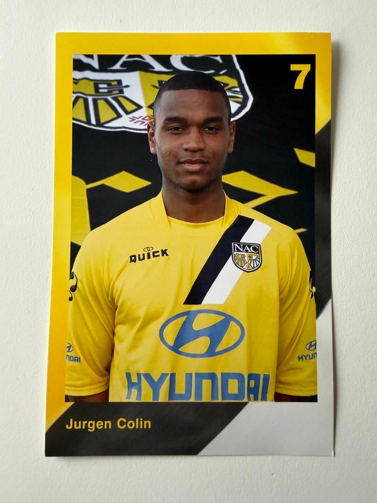 Spelerskaart Jurgen Colin NAC 2004/05 ZELDZAAM, Ophalen of Verzenden, Zo goed als nieuw, NAC Breda, Spelerskaart