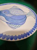 bord met vis handbeschilderd dinyto 2011, Ophalen of Verzenden