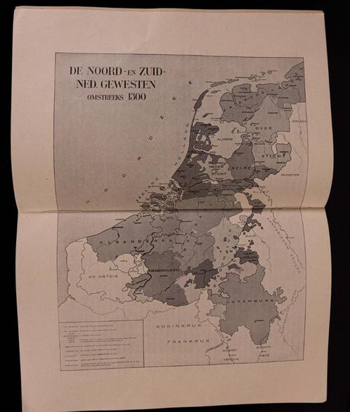Schoolplaat boekje Noord en Zuid-Nederlandse gewesten, Antiek en Kunst, Antiek | Schoolplaten, Geschiedenis, Verzenden