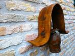 Unieke Franse koebel houten juk kraag band klepel van been, Ophalen of Verzenden