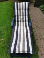 Kussen voor een ligbed van hartman antraciet met beige., Tuin en Terras, Ophalen of Verzenden, Gebruikt, Overige materialen