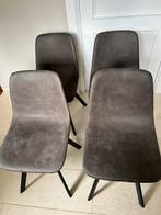 4 mooie eettafel stoelen taupe kleur, Ophalen, Zo goed als nieuw