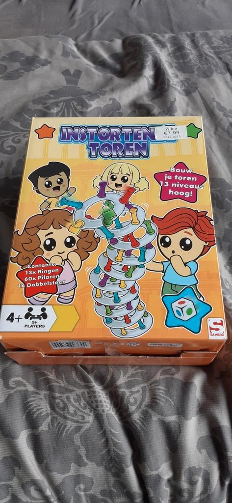 Kinderspel instorten toren 4+ jaar NIEUW, Hobby en Vrije tijd, Gezelschapsspellen | Kaartspellen, Nieuw, Ophalen of Verzenden