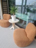 2 Teddy's fauteuils (beige /bruin), Huis en Inrichting, Fauteuils, Ophalen, Minder dan 75 cm, Hout, Zo goed als nieuw