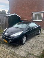 Peugeot 207 1.6 16V CC 88KW 2007 Zwart, Auto's, Voorwielaandrijving, 65 €/maand, 15 km/l, 4 cilinders