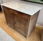 Houten dressoir met marmeren blad, Huis en Inrichting, Ophalen, Gebruikt, Overige materialen, 50 tot 100 cm