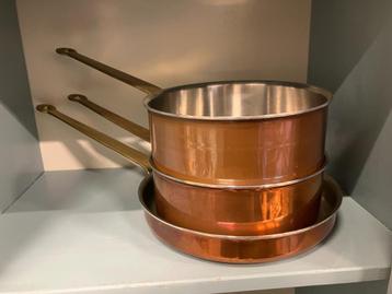 Koperen pannen - Stöckli - Swiss made - zware kwaliteit! beschikbaar voor biedingen