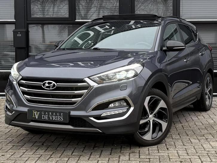 Hyundai Tucson 1.6 T-GDi Premium Panoramdak Leder LKAS Full, Auto's, Hyundai, Bedrijf, Te koop, Tucson, ABS, Achteruitrijcamera