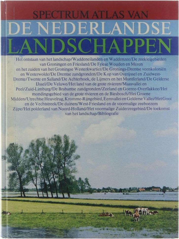 Spectrum Atlas van de Nederlandse landschappen te koop!, Boeken, Atlassen en Landkaarten, Gelezen, Overige typen, Nederland, 1800 tot 2000