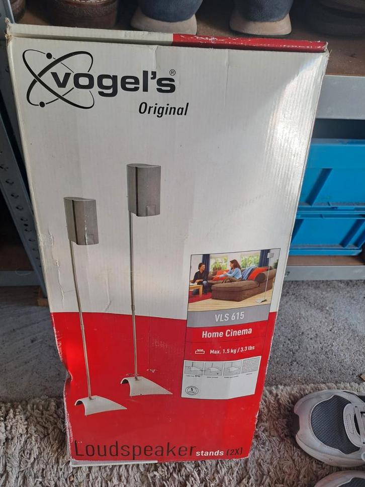 Vogel's VLS 615 Vloerstandaard (2x) zilver, Audio, Tv en Foto, Luidsprekers, Zo goed als nieuw, Overige merken, Ophalen of Verzenden