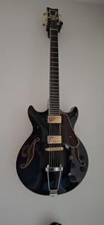 Ibanez Artcore Expressionist AMH90-BK + veel extra’s, Muziek en Instrumenten, Snaarinstrumenten | Gitaren | Bas, Ophalen, Zo goed als nieuw