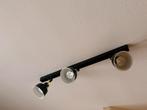 Zwarte Ikea Ranarp plafondrail 3 spotjes - industriële look, Huis en Inrichting, Lampen | Spots, Ophalen, Metaal of Aluminium