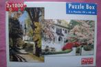 PLEASURE PUZZLE BOX 2x 1.000 stukjes voor  2.50euro., Ophalen of Verzenden, 500 t/m 1500 stukjes, Zo goed als nieuw
