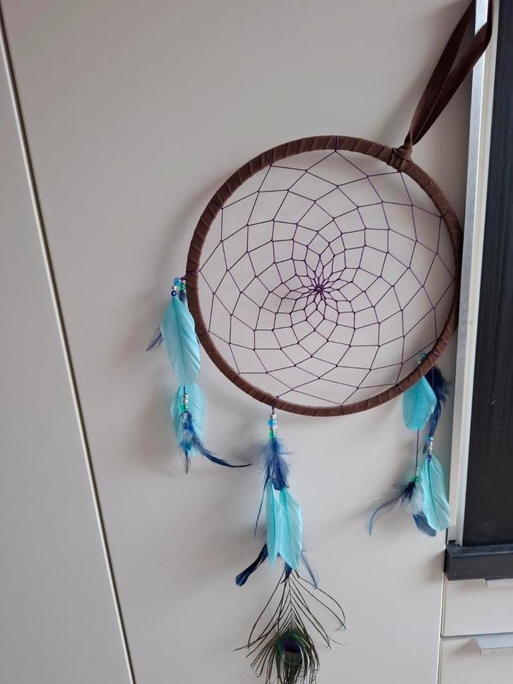 Handgemaakte Dromenvanger, Huis en Inrichting, Woonaccessoires | Wanddecoraties, Zo goed als nieuw, Ophalen of Verzenden