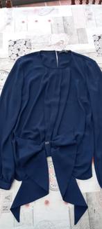 Donkerblauwe blouse Elisabetta Francchi Italiaanse maat 42 (, Blauw, Ophalen of Verzenden, Elisabetta Franchi, Zo goed als nieuw